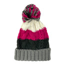 Empire Cove Cable Knit Beanie with Pom Pom Winter Multi Color Womens-UNCATEGORIZED-Empire Cove-Charcoal-Casaba Shop 10 image