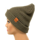 Empire Cove Long Beanie Winter Warm Solid Knit Womens Mens Unisex-UNCATEGORIZED-Empire Cove-Black-Casaba Shop 30 image