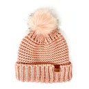 Empire Cove Winter Warm Solid Knit Cuff Beanie with Pom Pom Womens-UNCATEGORIZED-Empire Cove-Black-Casaba Shop 9 image
