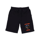 RAPDOM TS6 Fleece Gym Shorts Patriotic Live Free Skull USA Flag 1 image