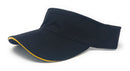 1 Dozen Washed Sandwich Cotton Sun Beach Visors Gold Wholesale Lot Bulk-Serve The Flag 3 image