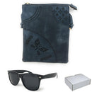 Casaba Designer Crossbody Bag Satchel & Sunglasses Gift Set For Women Mom Wife-Serve The Flag 3 image