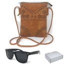 Casaba Designer Crossbody Bag Satchel & Sunglasses Gift Set For Women Mom Wife-Serve The Flag 5 image