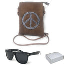 Casaba Designer Crossbody Bag Satchel & Sunglasses Gift Set For Women Mom Wife-Serve The Flag 20 image