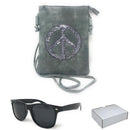 Casaba Designer Crossbody Bag Satchel & Sunglasses Gift Set For Women Mom Wife-Serve The Flag 22 image