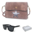 Casaba Designer Crossbody Bag Satchel & Sunglasses Gift Set For Women Mom Wife-Serve The Flag 17 image