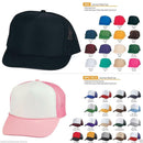 Classic Trucker Baseball Hats Caps Foam Mesh Blank Solid Two Tone Snapback Adult Youth-Serve The Flag 3 image