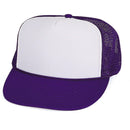Classic Trucker Baseball Hats Caps Foam Mesh Blank Solid Two Tone Snapback Adult Youth-Serve The Flag 15 image