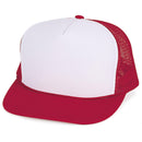 Classic Trucker Baseball Hats Caps Foam Mesh Blank Solid Two Tone Snapback Adult Youth-Serve The Flag 39 image