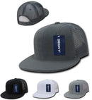 Decky 6 Panel Flat Bill Terry Trucker Hats Caps High Crown Snapback-Serve The Flag 2 image
