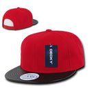 Decky 6 Panel Vinyl Flat Bill Snapback Constructed Baseball Caps Hats-Serve The Flag 6 image