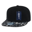 Decky Animal Print Retro Flat Bill Hats Baseball Caps Snake Leopard Skin-Serve The Flag 8 image