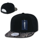 Decky Animal Print Retro Flat Bill Hats Baseball Caps Snake Leopard Skin-Serve The Flag 5 image
