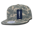 Decky Army Camouflage 100% Cotton Retro Flat Bill 6 Panel Snapback Hats Caps-Serve The Flag 11 image