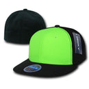 Decky Blank Retro Neon Flat Bill Flex Fit Fitted Baseball Hats Caps-Serve The Flag 6 image