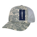 Decky Camouflage Foam Trucker 5 Panel High Crown Hats Caps Snapback-Serve The Flag 11 image