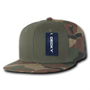 Decky Camouflage Retro Flat Bill Baseball Hats Caps Cotton Snapback-Serve The Flag 14 image