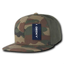 Decky Camouflage Retro Flat Bill Baseball Hats Caps Cotton Snapback-Serve The Flag 17 image
