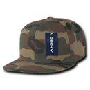 Decky Camouflage Retro Flat Bill Baseball Hats Caps Cotton Snapback-Serve The Flag 18 image