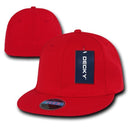 Decky Classic Retro Flat Bill Flex 6 Panel Fitted Baseball Caps Hats-Serve The Flag 14 image
