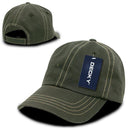 Decky Contra Stitch Polo Washed Cotton Dad Caps Hats-Serve The Flag 13 image