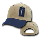 Decky Deluxe Polo Dad Baseball Hats Caps Hook Loop Closure Solid Two Tone Colors-Serve The Flag 14 image