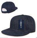 Decky Denim High Crown Snapback Cotton 6 Panel Flat Bill Hats Caps-Serve The Flag 8 image