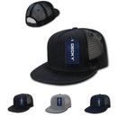 Decky Denim Material Retro Flat Bill Trucker 5 Panel Baseball Caps Hats Unisex-Serve The Flag 2 image