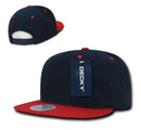 Decky Flat Bill Cotton 5 Panel Constructed High Crown Baseball Hats Caps-Serve The Flag 15 image