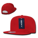 Decky Flat Bill Cotton 5 Panel Constructed High Crown Baseball Hats Caps-Serve The Flag 16 image