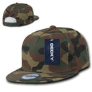 Decky Flat Bill Cotton 5 Panel Constructed High Crown Baseball Hats Caps-Serve The Flag 22 image