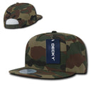Decky Flat Bill Cotton 5 Panel Constructed High Crown Baseball Hats Caps-Serve The Flag 8 image