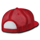 Decky Flat Bill Baseball Mesh Trucker 5 Panels Solid Camouflage Caps Hats-Serve The Flag 29 image