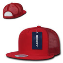 Decky Flat Bill Baseball Mesh Trucker 5 Panels Solid Camouflage Caps Hats-Serve The Flag 30 image