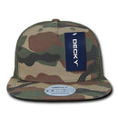 Decky Flat Bill Baseball Mesh Trucker 5 Panels Solid Camouflage Caps Hats-Serve The Flag 39 image