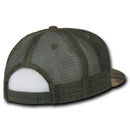 Decky Flat Bill Baseball Mesh Trucker 5 Panels Solid Camouflage Caps Hats-Serve The Flag 40 image