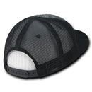 Decky Flat Bill Baseball Mesh Trucker 5 Panels Solid Camouflage Caps Hats-Serve The Flag 42 image