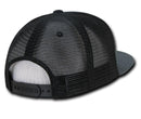 Decky Flat Bill Baseball Mesh Trucker 5 Panels Solid Camouflage Caps Hats-Serve The Flag 47 image