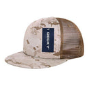 Decky Flat Bill Camouflage Cotton Foam Mesh Trucker Hats Caps Snapback Unisex-Serve The Flag 12 image
