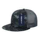 Decky Flat Bill Camouflage Cotton Foam Mesh Trucker Hats Caps Snapback Unisex-Serve The Flag 15 image