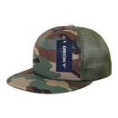Decky Flat Bill Camouflage Cotton Foam Mesh Trucker Hats Caps Snapback Unisex-Serve The Flag 21 image