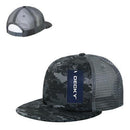 Decky Flat Bill Camouflage Cotton Foam Mesh Trucker Hats Caps Snapback Unisex-Serve The Flag 6 image