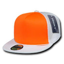 Decky Flat Bill Neon Foam Mesh Trucker Hats Caps Snapback Two Tone Unisex-Serve The Flag 16 image