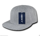 Decky Heather Grey Snapback Two Tone 6 Panel Retro Flat Bill Hats Caps-Serve The Flag 16 image