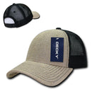 Decky Jute Crown Curved Bill Baseball 6 Panel Trucker Caps Hats Unisex-Serve The Flag 3 image