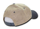 Decky Jute Low Crown Curved Bill 6 Panel Dad Caps Hats Unisex-Serve The Flag 13 image