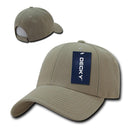 Decky Low Crown Plain Two Tone Curved Bill 6 Panel Dad Hats Caps-Serve The Flag 13 image
