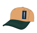 Decky Low Crown Plain Two Tone Curved Bill 6 Panel Dad Hats Caps-Serve The Flag 14 image