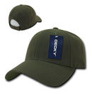 Decky Low Crown Plain Two Tone Curved Bill 6 Panel Dad Hats Caps-Serve The Flag 18 image