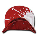 Decky Paint Splat Snapback Baseball 6 Panel 100% Cotton Structured Caps Hats-Serve The Flag 11 image